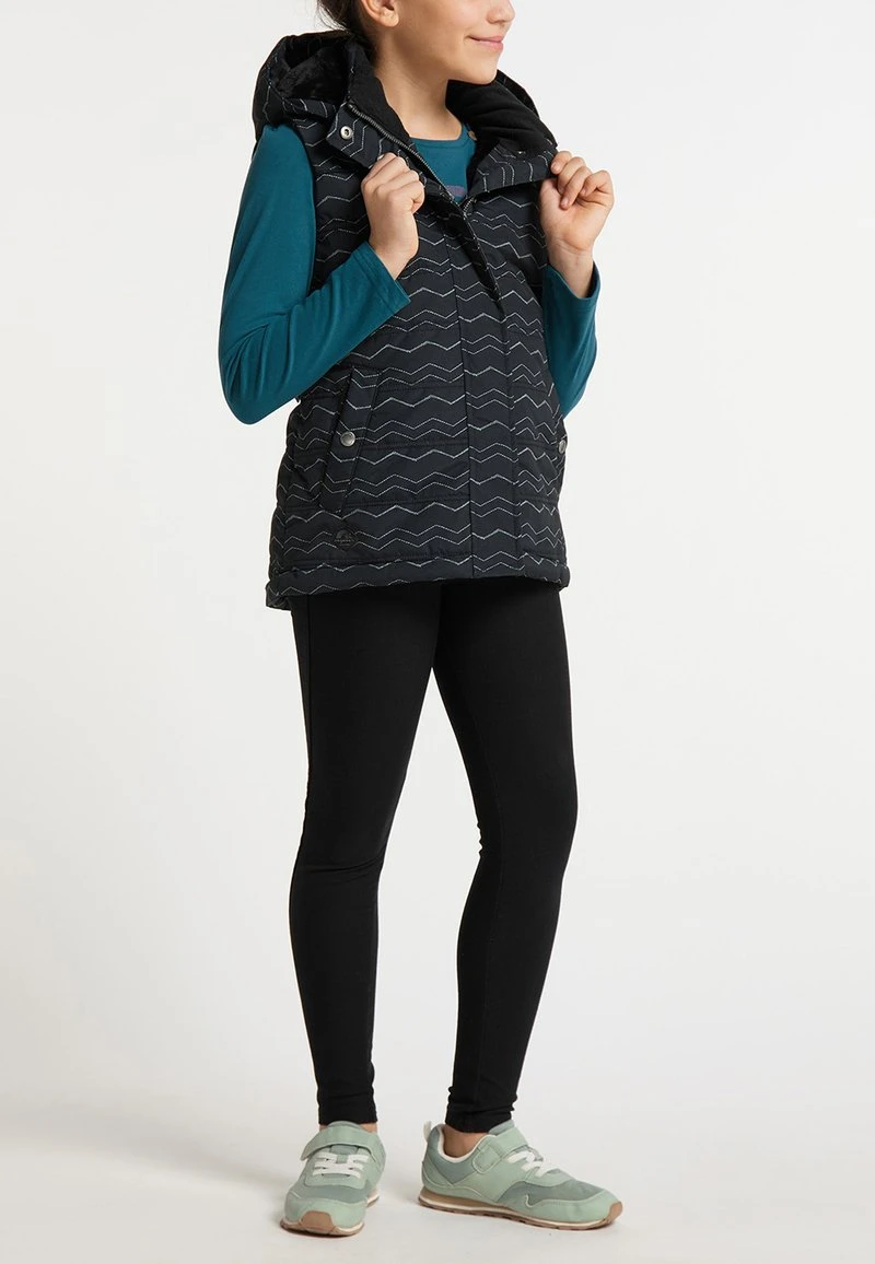 Ragwear MARRIN CHEVRON - Weste - Black 3 Ragwear MARRIN CHEVRON - Weste - Black