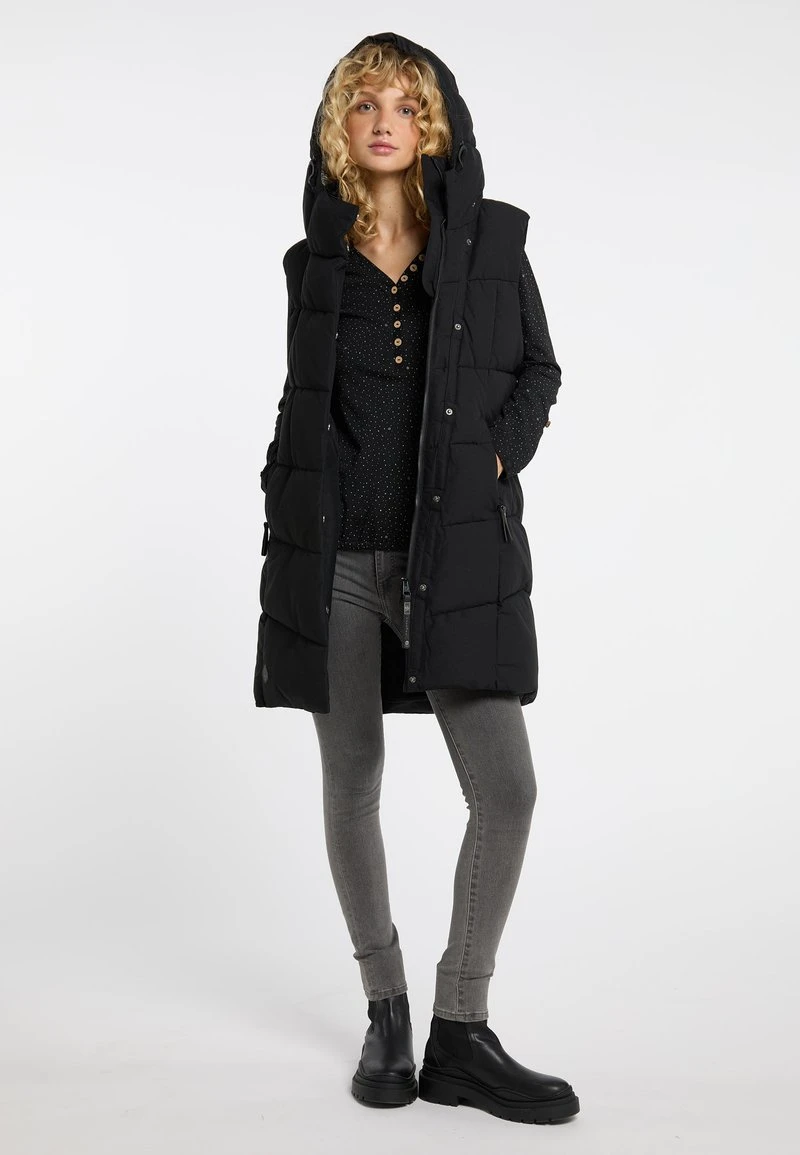 Ragwear PAVLA VEST - Weste - Black 4 Ragwear PAVLA VEST - Weste - Black – Bild 2