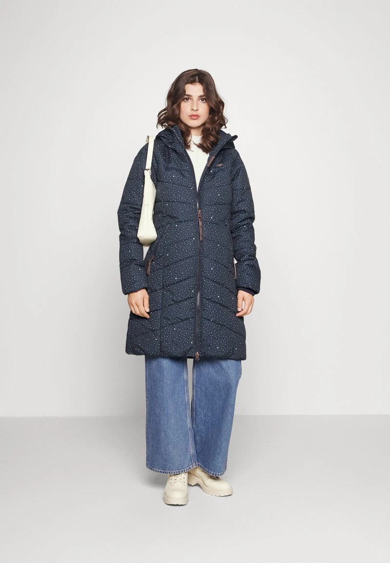 Ragwear DIZZIE COAT DOTS - Klassischer Mantel - Navy 4 Ragwear DIZZIE COAT DOTS - Klassischer Mantel - Navy – Bild 2