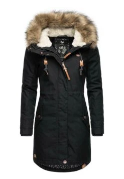 Ragwear TAWNY - Wintermantel - Black -Ragwear 2ba531dc16a342d3af567a69036f7819