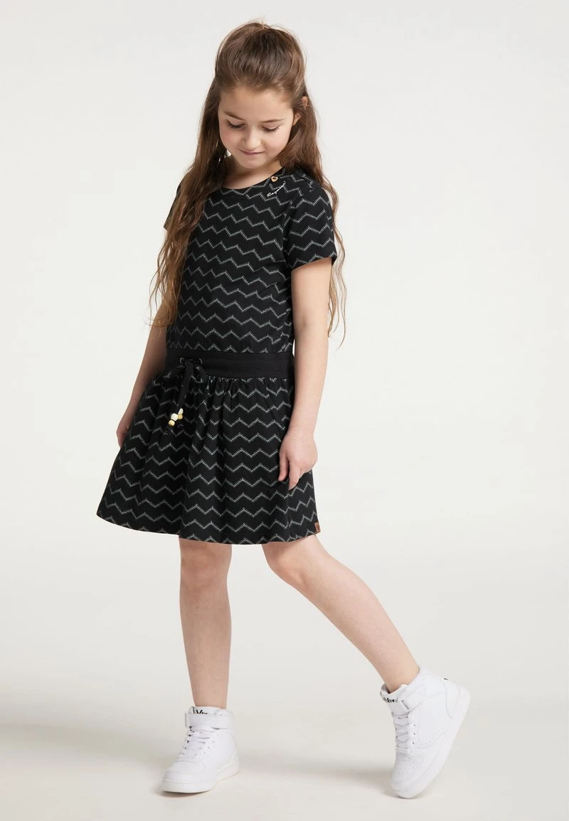 Ragwear MAGY CHEVRON - Freizeitkleid - Black 4 Ragwear MAGY CHEVRON - Freizeitkleid - Black – Bild 2
