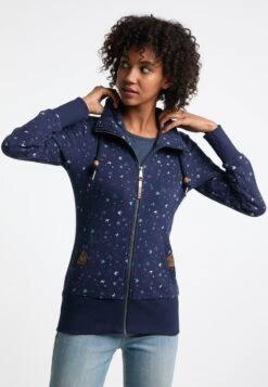 Ragwear RYLIE BIRDS ZIP - Sweatjacke - Navy