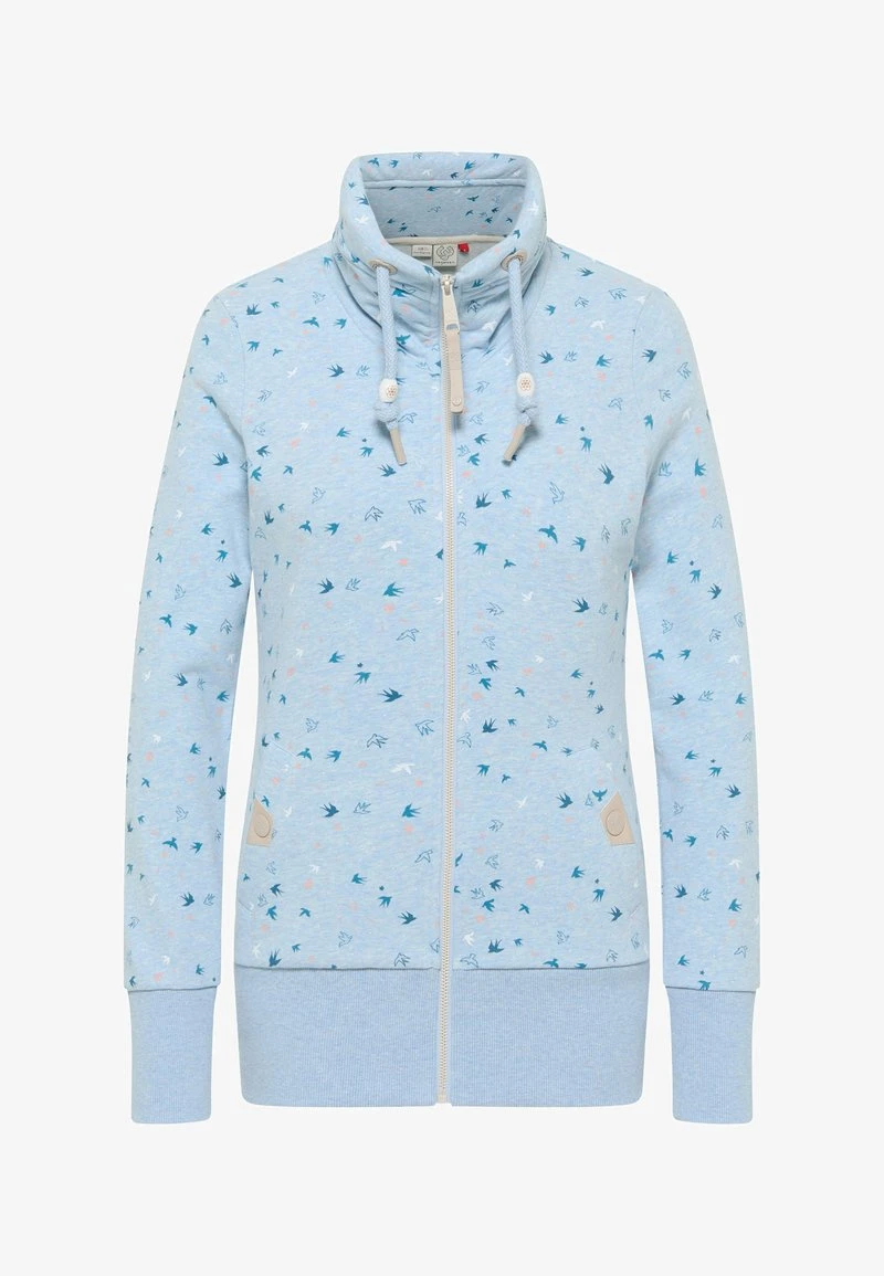 Ragwear RYLIE BIRDS ZIP - Sweatjacke - Light Blue 7 Ragwear RYLIE BIRDS ZIP - Sweatjacke - Light Blue – Bild 5