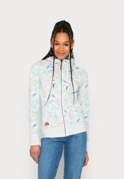 Ragwear PAYA FLOWERS - Sweatjacke - White