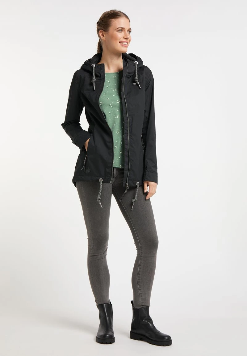 Ragwear ZUZKA - Regenjacke / Wasserabweisende Jacke - Black 4 Ragwear ZUZKA - Regenjacke / Wasserabweisende Jacke - Black – Bild 2