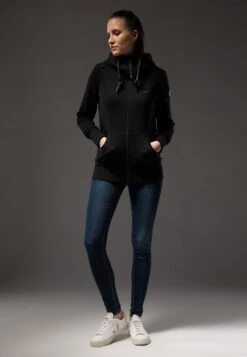 Ragwear NESKA ZIP UPGRADE - Sweatjacke - Black -Ragwear 4d50cf253cc84e91b331c597de375b84