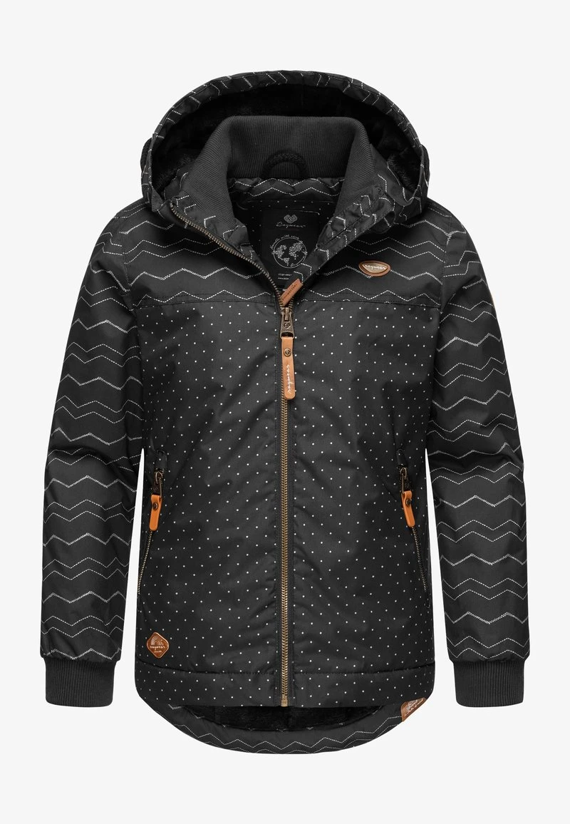 Ragwear KRISTLA CHEVRON - Winterjacke - Black 4 Ragwear KRISTLA CHEVRON - Winterjacke - Black – Bild 2