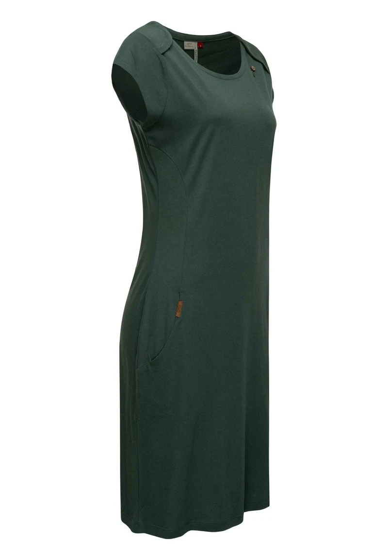 Ragwear SOLID - Jerseykleid - Dark Green 5 Ragwear SOLID - Jerseykleid - Dark Green – Bild 3