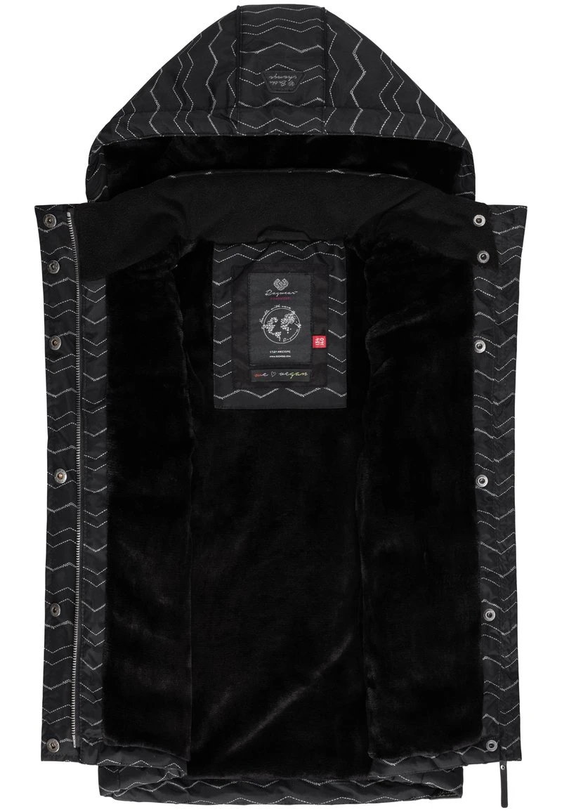 Ragwear MARRIN CHEVRON - Weste - Black 6 Ragwear MARRIN CHEVRON - Weste - Black – Bild 4