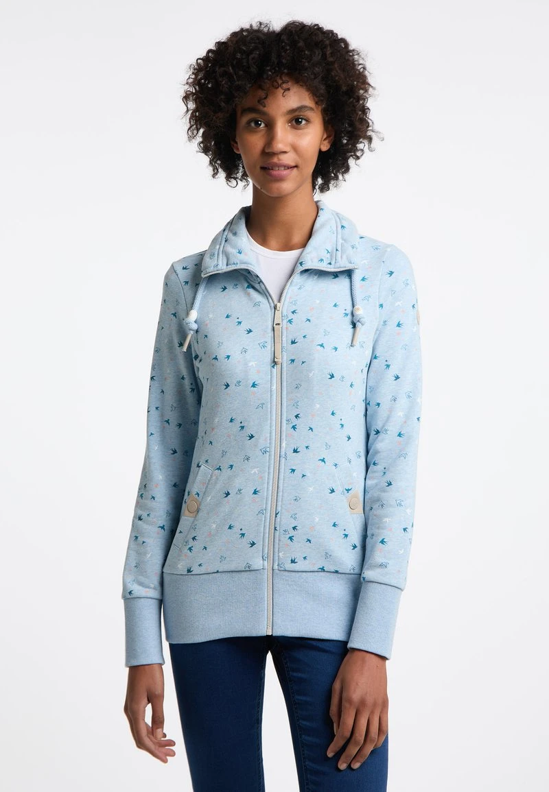 Ragwear RYLIE BIRDS ZIP - Sweatjacke - Light Blue 8 Ragwear RYLIE BIRDS ZIP - Sweatjacke - Light Blue – Bild 6