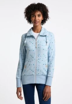Ragwear RYLIE BIRDS ZIP - Sweatjacke - Light Blue
