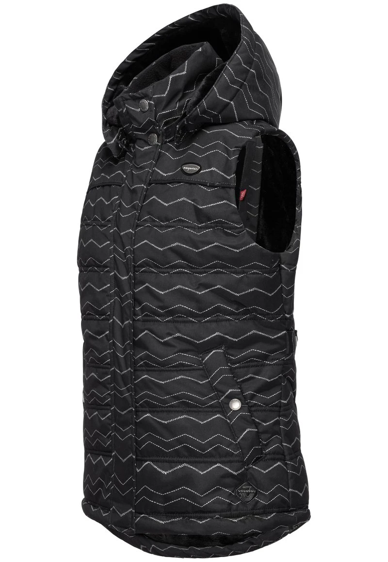 Ragwear MARRIN CHEVRON - Weste - Black 7 Ragwear MARRIN CHEVRON - Weste - Black – Bild 5