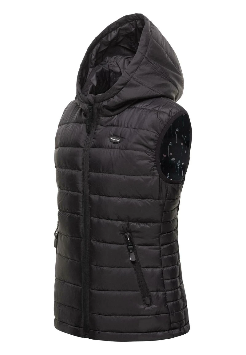 Ragwear SEEMA - Weste - Black 5 Ragwear SEEMA - Weste - Black – Bild 3