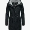 Ragwear ELSIE - Wintermantel - Black -Ragwear 89fc4472fa6b4bec9bd87f3a2da3684b
