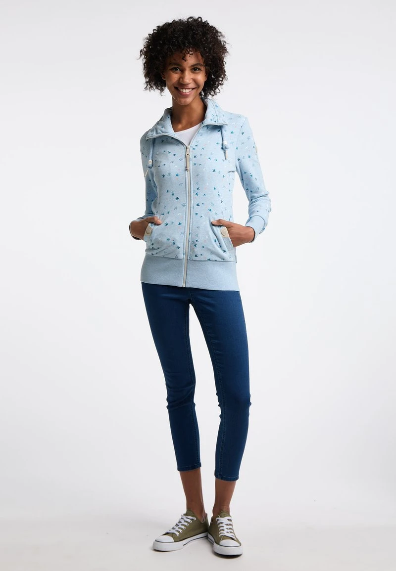 Ragwear RYLIE BIRDS ZIP - Sweatjacke - Light Blue 4 Ragwear RYLIE BIRDS ZIP - Sweatjacke - Light Blue – Bild 2