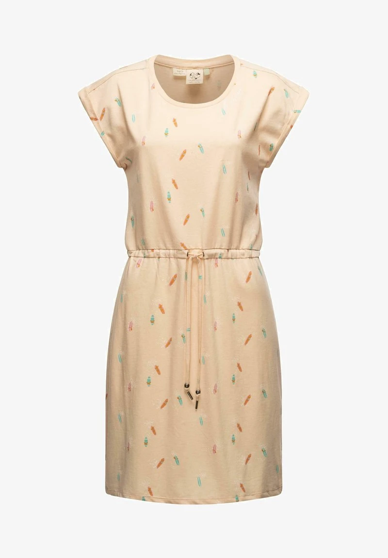 Ragwear MALLORY PRINT - Jerseykleid - Beige 3 Ragwear MALLORY PRINT - Jerseykleid - Beige