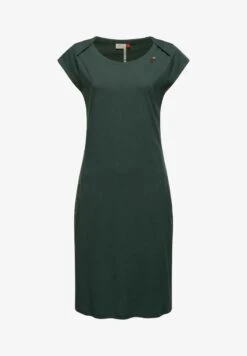 Ragwear SOLID - Jerseykleid - Dark Green
