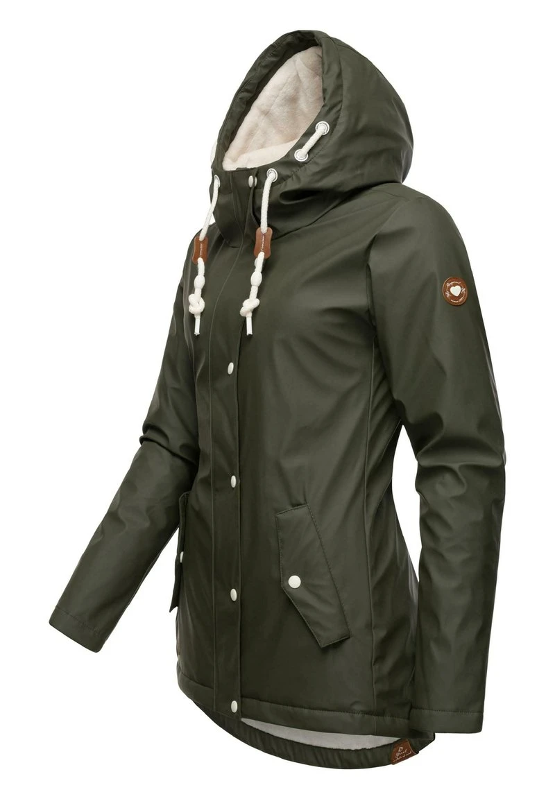 Ragwear MARGE - Regenjacke / Wasserabweisende Jacke - Dark Olive 4 Ragwear MARGE - Regenjacke / Wasserabweisende Jacke - Dark Olive – Bild 2