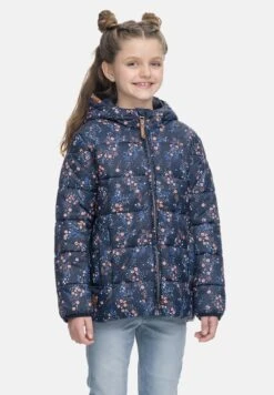Ragwear ROXANKA FLOWERS - Winterjacke - Dark Blue
