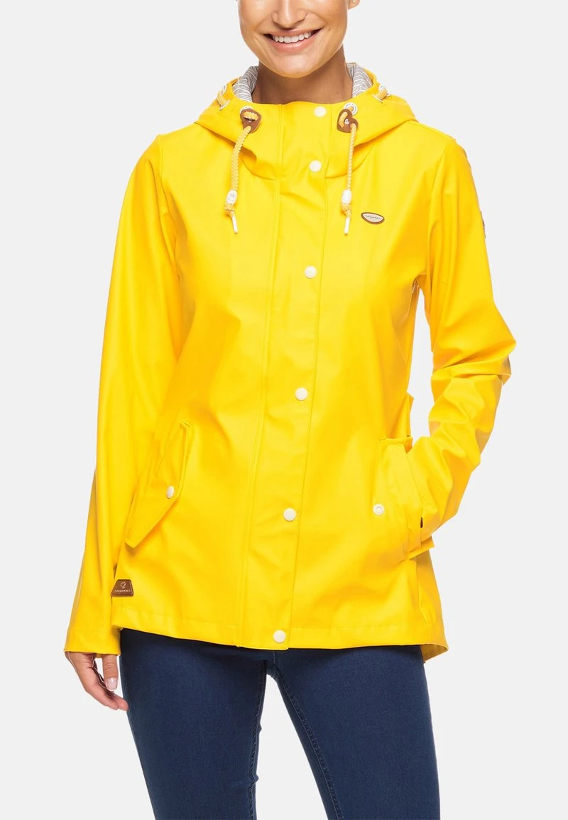 Ragwear MARGE - Regenjacke / Wasserabweisende Jacke - Gelb 4 Ragwear MARGE - Regenjacke / Wasserabweisende Jacke - Gelb – Bild 2
