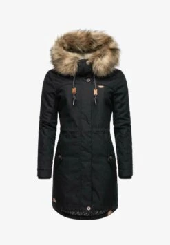 Ragwear TAWNY - Wintermantel - Black