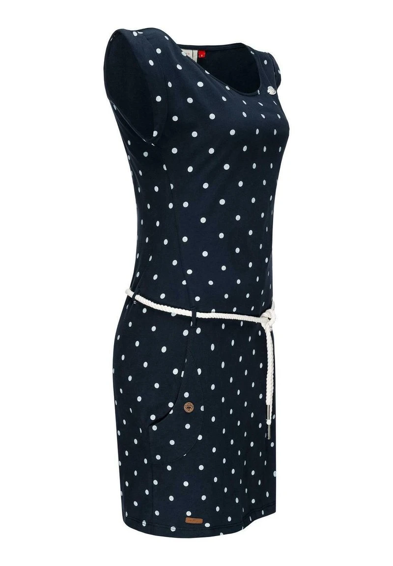 Ragwear TAG DOTS - Jerseykleid - Navy 4 Ragwear TAG DOTS - Jerseykleid - Navy – Bild 2