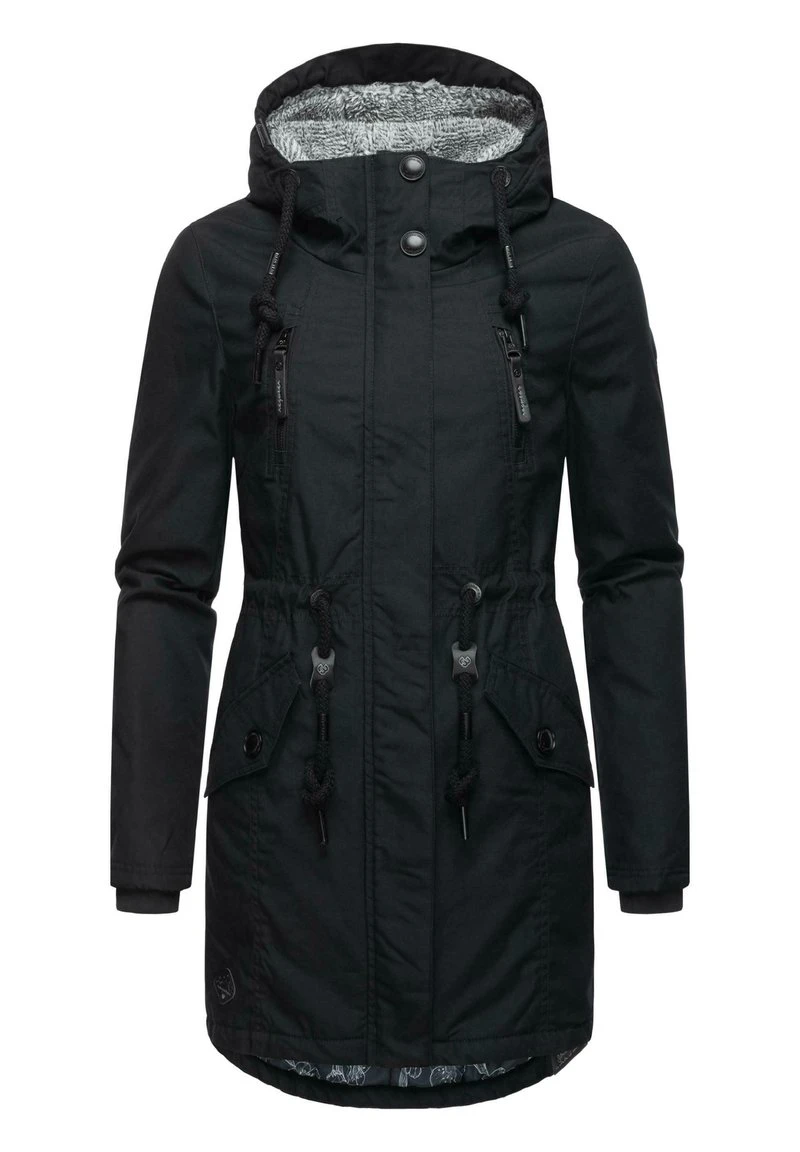 Ragwear ELSIE - Wintermantel - Black 7 Ragwear ELSIE - Wintermantel - Black – Bild 5