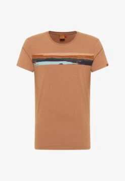 Ragwear HORIZ - T-Shirt Print - Cinnamon -Ragwear cfb39de958eb41c391d31bfcf642f914