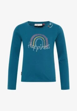 Ragwear FLORENCIE PRINT - Langarmshirt - Petrol -Ragwear d41e7b2df53d43e68c008244126485ec