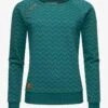 Ragwear DARIA ZIG ZAG E - Sweatshirt - Petrol