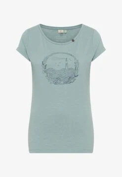 Ragwear FLORAH PRINT ORGANIC - T-Shirt Print - Aqua -Ragwear ed6830128da849f6914636b849e7def8