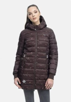 Ragwear TIASA LONG - Wintermantel - Dark Choco